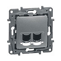 Legrand Etika Алюм Розетка компьютерная RJ45  категория 5е UTP