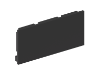 Боковая  глухая заглушка для профиля DN18520 Черный матовый, Серия:DN8ALE