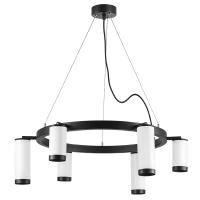 LR0163638637 Люстра RULLO 6х50W GU10 ЧЕРНЫЙ (571016+214436-3+214486-3+203437-6)