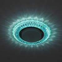 DK LD23 BL2/WH Светильник ЭРА декор cо светодиодной подсветкой Gx53, бирюзовый (50/800)