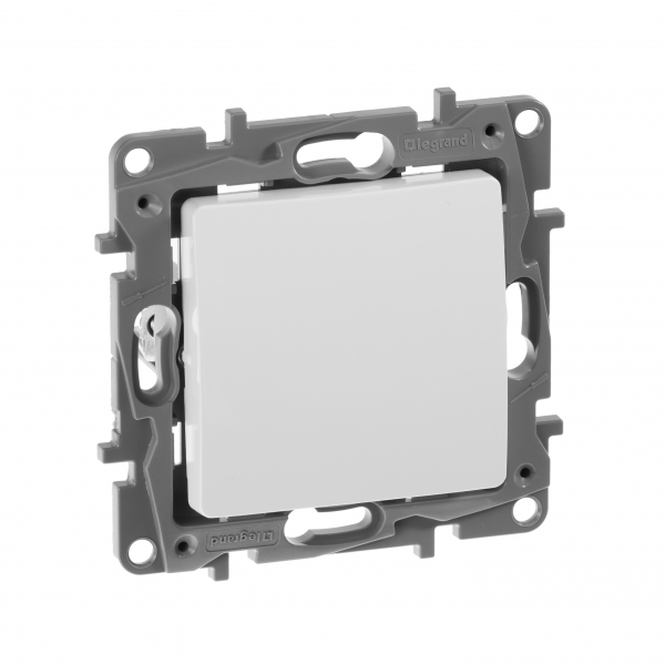 Legrand Etika Бел Выключатель 1-клавишный 10А  винт. клем.