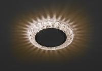 DK LD25 CHP/WH Светильник ЭРА декор cо светодиодной подсветкой Gx53, шампань (50/800)