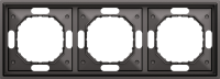 Рамка 3-я, матовый титан, серия S08