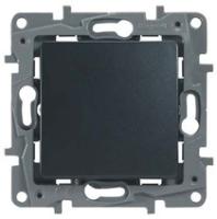 Legrand Etika Антрацит Переключатель 1-клавишный  авт.клеммы  10 AX  250 В
