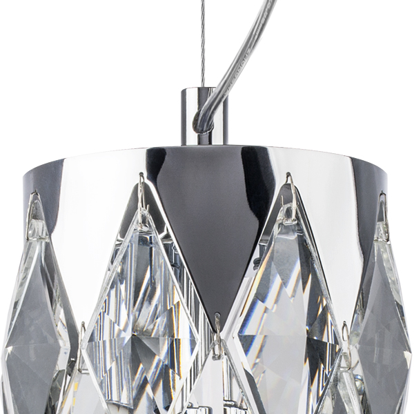 722034 Люстра LIMPIO 3х28W G9 ХРОМ/ПРОЗРАЧНЫЙ