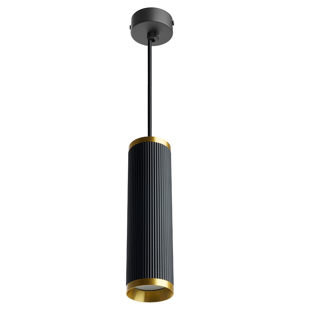 Светильник потолочный Feron ML1908 Barrel GATSBY levitation на подвесе MR16 35W, 230V, чёрный, античное золото 55*200 FERON ML1908
