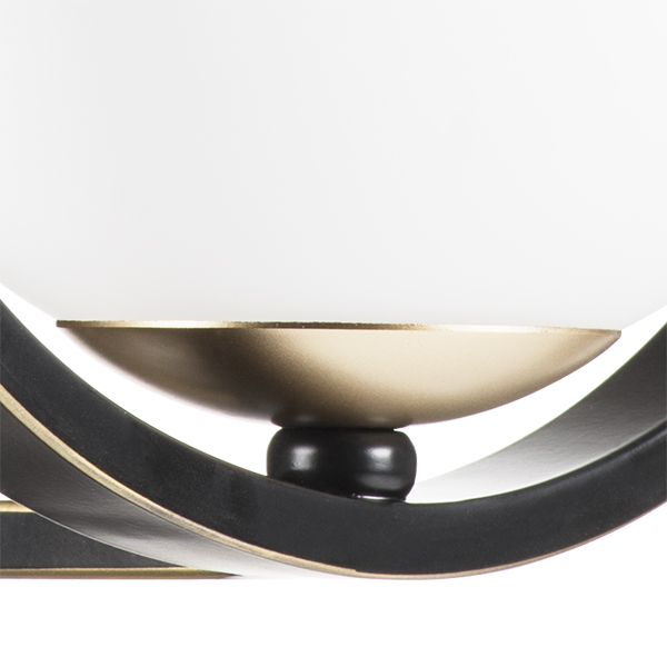 762617 Бра ENNA 1х40W E14 ЧЕРНЫЙ/ЗОЛОТО