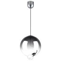 805301 Люстра COLORE 1х8W (led) E27 АЛЮМИНИЙ/ДЫМЧАТЫЙ