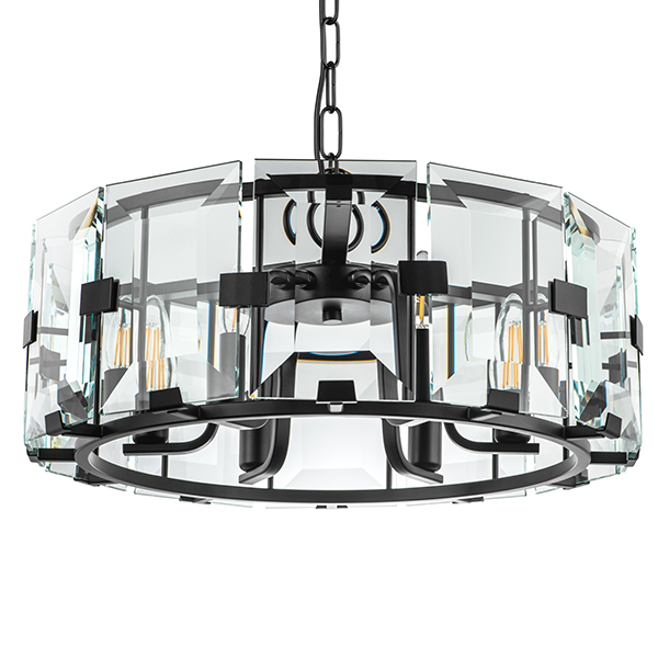 713267 Люстра NOVARA 6x40W E14 ЧЕРНЫЙ МАТОВЫЙ