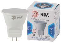Лампочка светодиодная ЭРА STD LED MR11-4W-840-GU4 GU4 4Вт софит нейтральный белый свет