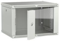 ITK LINEA W Шкаф настенный 6U 600х450мм дверь стекло серый 2.0