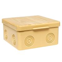 Коробка распределительная КМР-030-034 пылевлагозащищенная без мембранных вводов (100х100х55) светлое дерево EKF PROxima