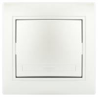 Выключатель Intro Plano 1-101-06 одноклавишный 10А-250В, IP20, СУ, перламутр