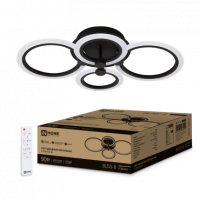 Светильник сд ELEGANT BLISS-B 90Вт 230В 3000-6500K 7000Лм 610х400х130мм c пультом ДУ черный IN HOME