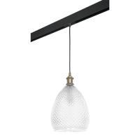 PRO798021 Светильник д/1-фазн трека GENNI 1х40W E27 ЛАТУНЬ/ПРОЗРАЧНЫЙ/ЧЕРНЫЙ (798021+595007)