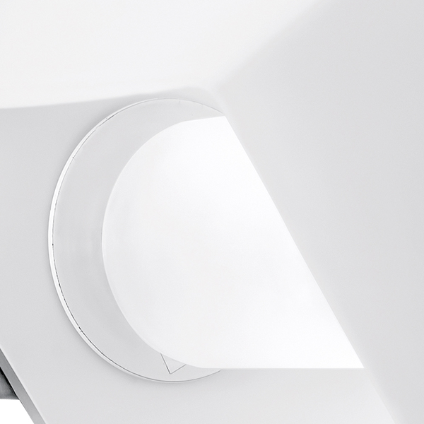 801610 Светильник настенный PEZZO 1х40W G9 ХРОМ/БЕЛЫЙ