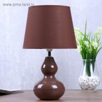 Настольная лампа Валенсия 1x40Вт E14 коричневый 21х21х32см   3654681