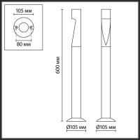 7206/5GL NATURE ODL27 Ландшафтный светильник IP65 LED 5W 180° 3000K 85-265V FRANKIE