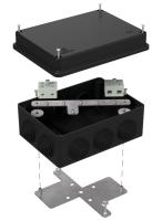 Коробка огнестойкая для о/п 40-0310-FR10.0-4 Е15-Е120 RAL9005 150х110х70 (6 шт/кор) Промрукав