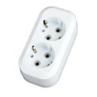 SM25011230 Колодка 2 гнезда с землей