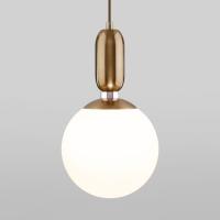Подвесной светильник со стеклянным плафоном 50197/1 латунь