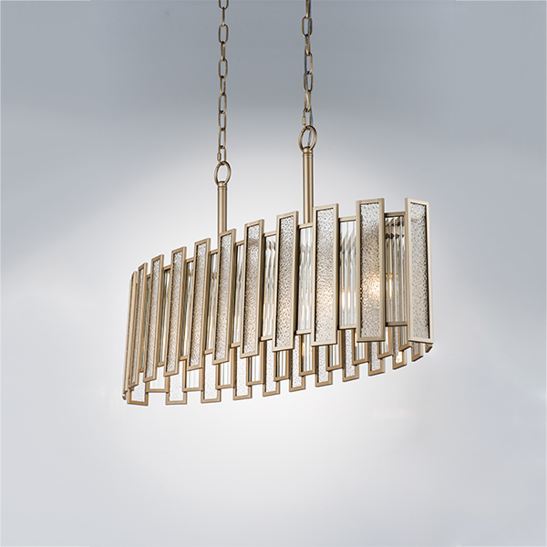 712162 Люстра AGAVE 6х40W E27 ШАМПАНЬ/ПРОЗРАЧНЫЙ