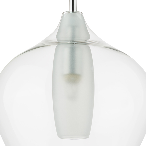 803041 Подвес PENTOLA 1х25W G9 ХРОМ/ПРОЗРАЧНЫЙ