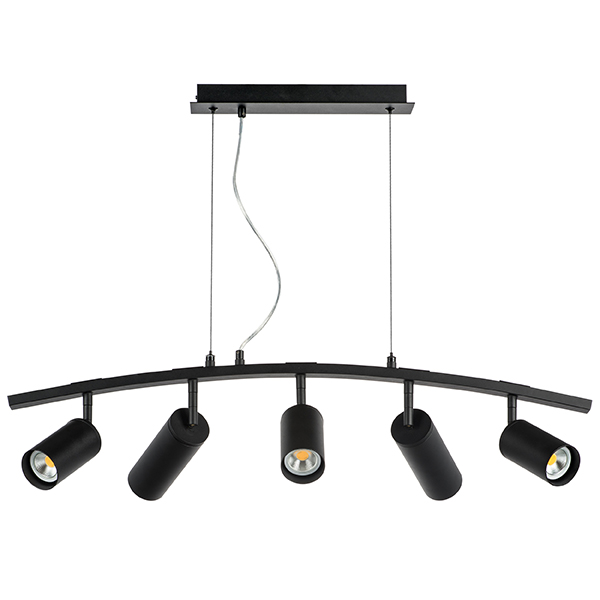 LR735373872 Люстра RULLO 5х50W GU10 ЧЕРНЫЙ (571735+214437-3+214487-2)