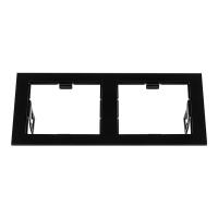 214527 Рамка DOMINO Double QUADRO MR16 ЧЕРНЫЙ