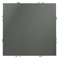 Выключатель встраиваемый VOLTUM S70 одноклавишный 10А, (титан)