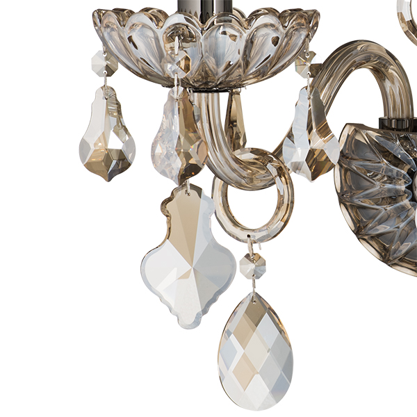 715627 Бра NATIVO 2x40W E14 КОНЬЯК/ЧЕРНЫЙ ХРОМ/БЕЖЕВЫЙ