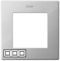 Рамка 3 поста  алюминий