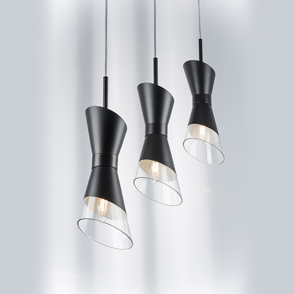 817017 Люстра STRATO 1х40W E14 ЧЕРНЫЙ МАТОВЫЙ