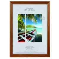 Фоторамка Image Art C18 21х30 деревянная из сосны, цвет орех, вставка-прозрачный пластик (10шт)