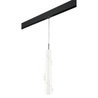 PRO804310 Светильник д/1-фазн трека PETALO 1х40W E14 ХРОМ/БЕЛЫЙ/ЧЕРНЫЙ (804310+595007)