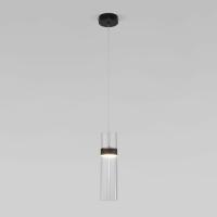 Подвесной светодиодный светильник в стиле лофт 50244/1 LED черный/прозрачный