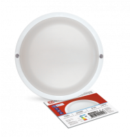 Светильник сд герм СПП ОAД-1565-КРУГ 15Вт 6500К 1350Лм с оптико-акуст датчиком IP65 140мм IN HOME