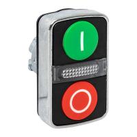 Исполнительный механизм кнопки XB4 "пуск-стоп" плоский возвратный без фиксации, с подсветкой IP65 EKF