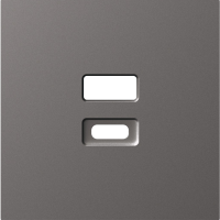 Накладка для розеток USB, матовый титан, серия A07