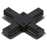 Коннектор ЭРА TR-1PA-СX-BK X-образный для однофазного шинопровода черный