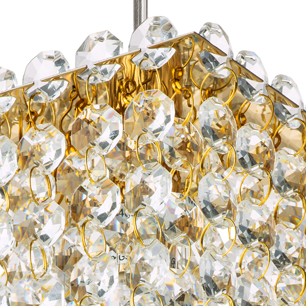 795412 Подвес CRISTALLO 1х40W G9 ЗОЛОТО