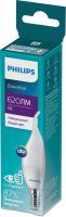Лампочка светодиодная Philips ESS LEDCandle BA35 6Вт 4000K Е14 / E14 свеча на ветру матовая нейтральный белый свет