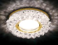 S701 CL/GD/WH золото/прозрачный MR16+3W(LED WHITE)