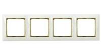 Legrand Valena Бел/золото Рамка 4-ая гориз