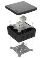 Коробка огнестойкая для о/п двухкомпонентная 60-0303-9005-FR10.0-4 Е15-Е120 RAL9005 100х100х40 (16 шт/кор) Промрукав