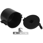 KUM-75-62-k  Коробка потолочная ЭРА KUM-75-62-k черная 75х62мм Л253М У3 для монолитного строительства с крюком IP44