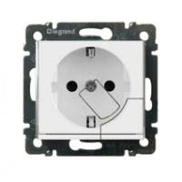 Legrand Valena Бел Розетка 1-ая с/з литая (с выталкивателем)