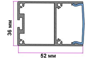 Профиль ARH-LINE-3750-2000 ANOD (Arlight, Алюминий)