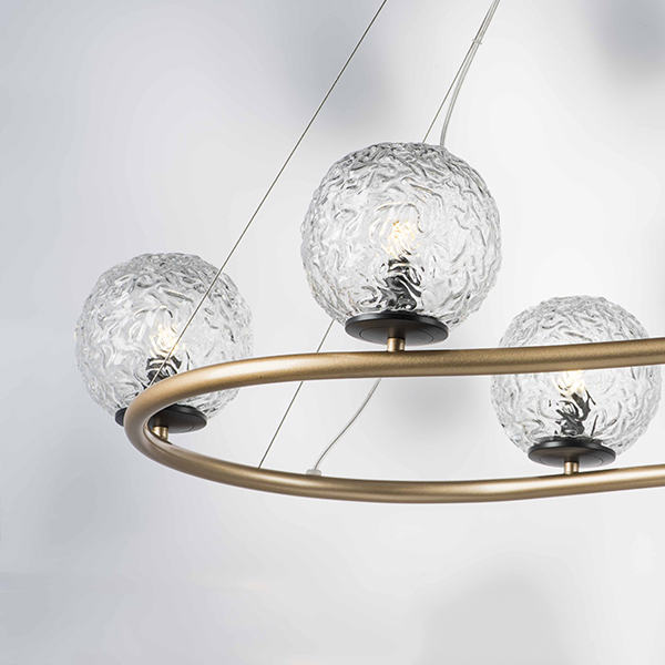 815263 Люстра BARI 6х10W(led) G9 ЗОЛОТО/ЧЕРНЫЙ МАТОВЫЙ