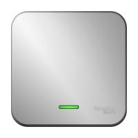 BLANCA О/У 1-клавишный ПЕРЕКЛЮЧАТЕЛЬ(сх.6)с подсв.ИЗОЛ.ПЛ,10А,250В,АЛЮМИНИЙ